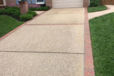 Replace Concrete Driveway with Pea Gravel Driveway Fairfax VA
