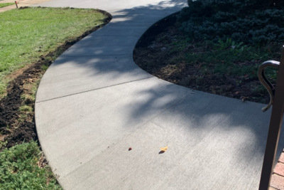 Curved Concrete Walkway Fairfax VA