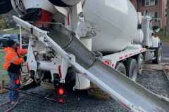 Pouring New Concrete Driveway  - Showing Rebar