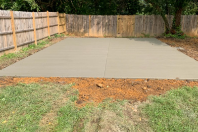 Concrete Pad for a Building Northern VA