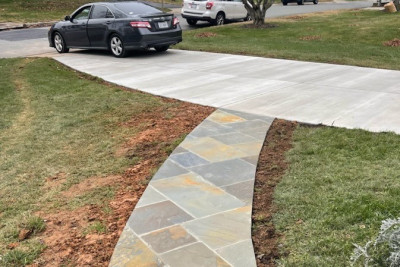 Flagstone Walkway  Arlington
