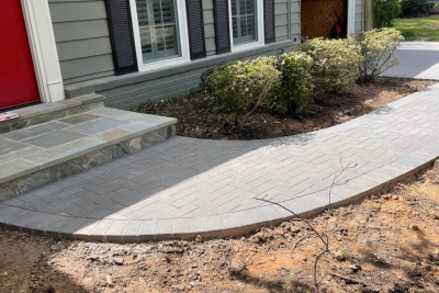 Curved Sidewalk & Steps Falls Church