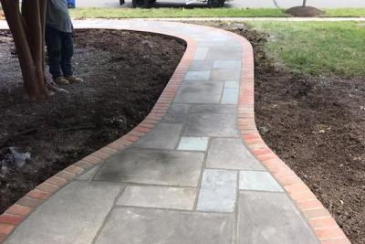 Flagstone Front Walkway Northern VA
