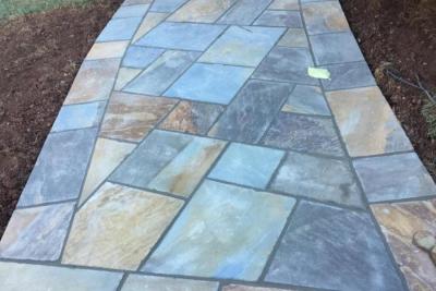 Colored Irregular Flagstone  Walkway Arlington VA