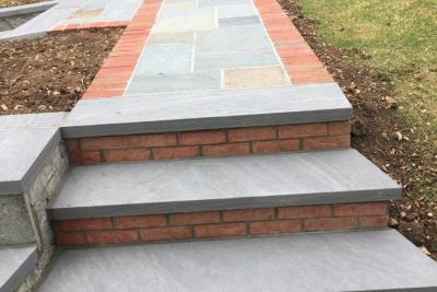 Cut Flagstone Walkway and Steps Alexandria VA